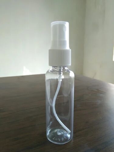Refillable Transparent Plastic Spray Bottle, for Oils, Capacity : 100 ml