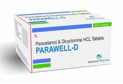 Paracetamol and Dicyclomine HCL Tablets