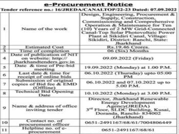 Newspaper Tender Information