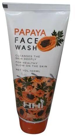 Herbal Papaya Face Wash, Packaging Size : 100 ml