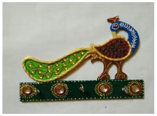 Indian Wooden Key Holder, Packaging Type : Box