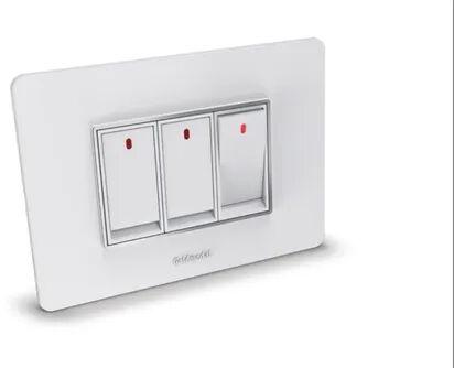 Polycarbonate Curve Modular Switch, Color : White