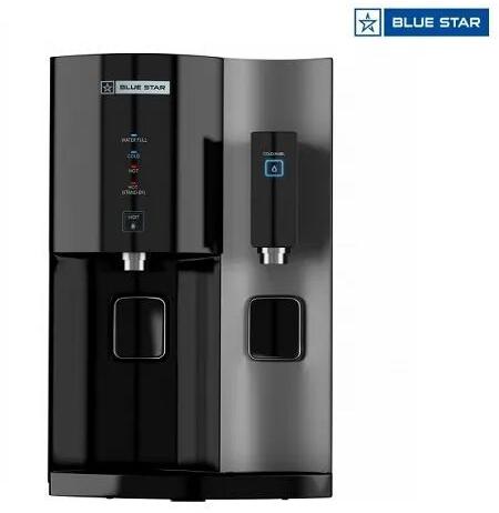 19.3 Kg Blue Star Water Purifier, Features : Hot, Cold, Taste Enhancer, Electronic Dispensing Button.