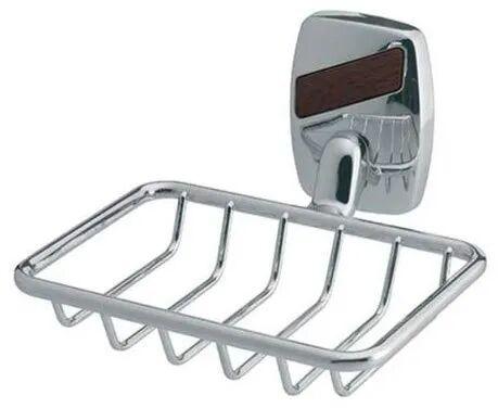 Rectangular Stainless Steel Soap Dishes, Color : Silver