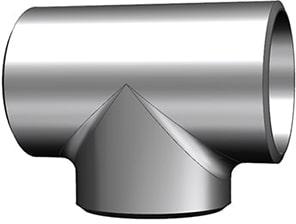 Grey Round Polished Metal Buttweld Equal Tee, for Plumbing Pipe, Size : Standard