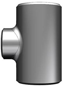 Grey Round Polished Metal Buttweld Reducer Tee, for Plumbing Pipe, Size : Standard