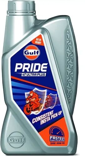Gulf Pride Bike Engine Oil, Packaging Type : Plastic Can
