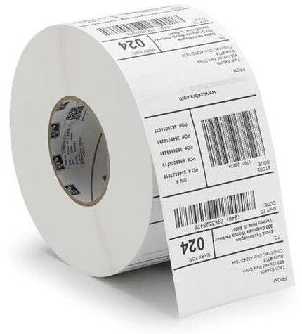 Chromo paper Automobile Barcode Label, Packaging Type : Roll
