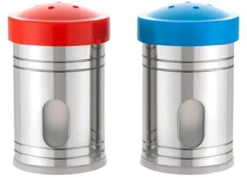Stainless Steel Salt Pepper Set, for Home, Size : 11 x 14 cm (Dia x H)