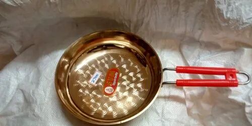 BRONZE FRY PAN, Color : GOLDEN