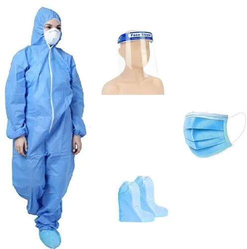 Non Woven Disposable PPE Kit, Size : Free Size