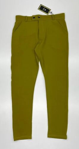 Solid Casual Trouser, Color : Olive Green