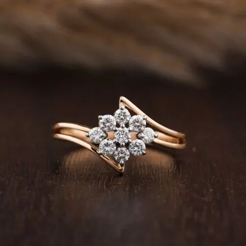  Rose Gold Women Diamond Ring, Gender : Women's
