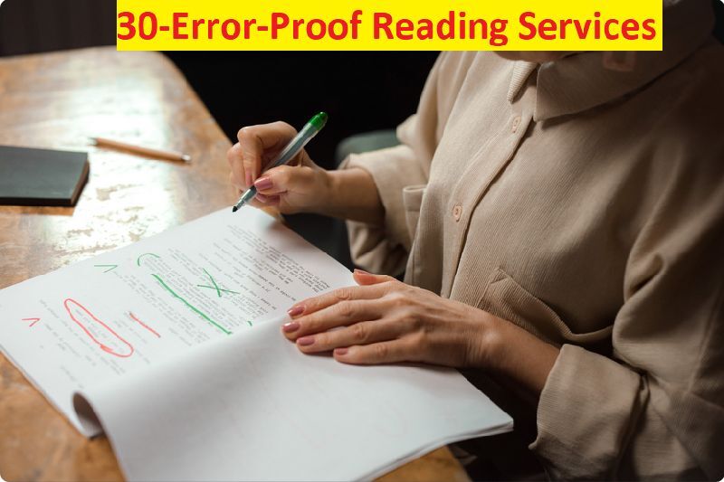 ERROR PROOF READING SERVICES