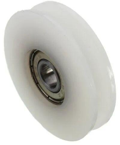 Round Nylon Pulley Wheel, Color : White