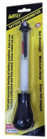 Plastic Mild Steel Battery Hydrometer, Color : Black White