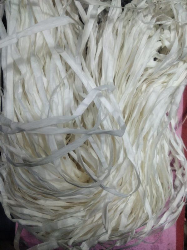 White Plain Rayon Raffia Yarn, Packaging Type : Bundle