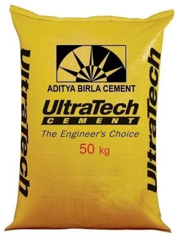 Ultratech cement, Packaging Type : HDPE Sack Bag