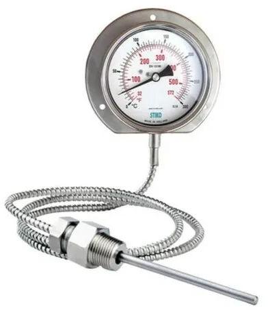 Stainless Steel Mechanical Temperature Gauges, Size : 4 INCH
