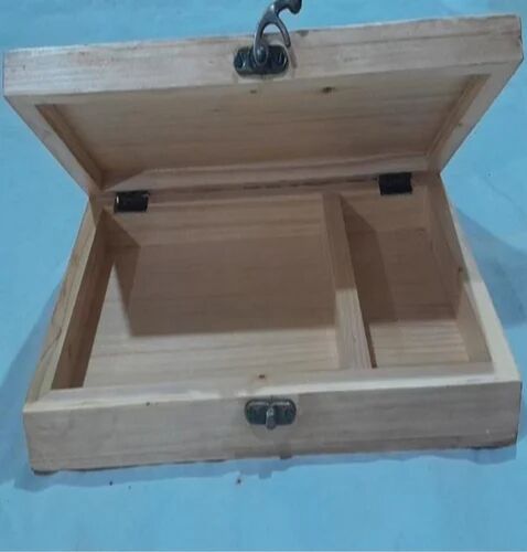 Rectangle Pine Wood Box, Color : Brown