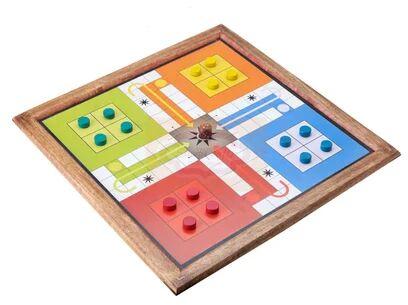 Wooden Ludo Game, Child Age Group : 6-60