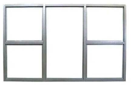 Rectangular UPVC Window Frame, Color : Silver