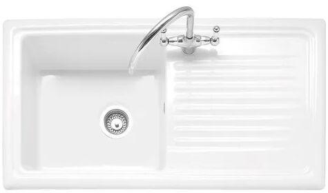 Rectangular Ceramic Kitchen Sink, Color : White