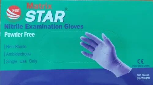 Nitrile Hand Gloves, Color : Blue