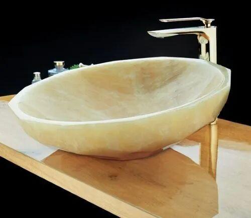 Stone Wash Basin, Size :  430 x 150 mm