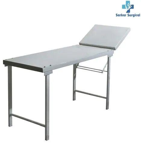 Mild Steel Hospital Examination Table, Color : White