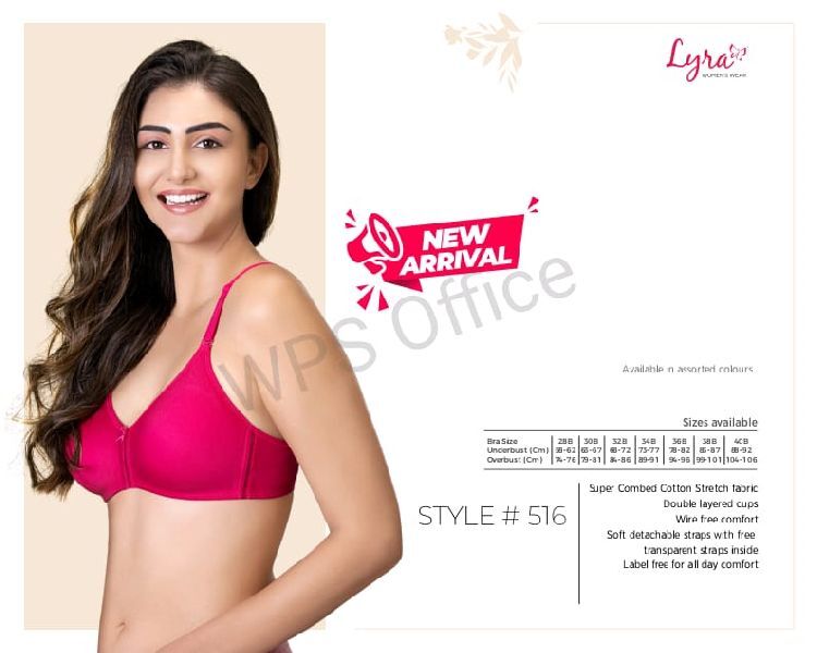 LYRA Cotton bra, Feature : Comfortable, Easily Washable, Pattern : Plain at  Rs 290 / piece in Thiruvananthapuram