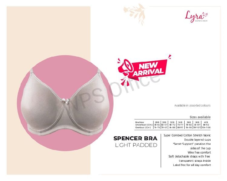 LYRA Cotton ladies BRA, Age Group : Adult, Feature : Anti-Wrinkle,  Comfortable, Easily Washable at Rs 290 / piece in Thiruvananthapuram