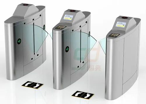 Stainless Steel Flap Barrier Gate, Color : Silver