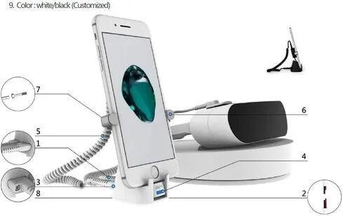 Plastic 10 gm Mobile Security Stand, Model Number : LHT