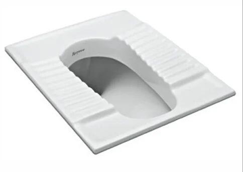 Square Ceramic Indian Toilet, Color : White