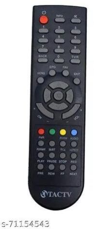 Plastic TV Remote Control, Color : Black