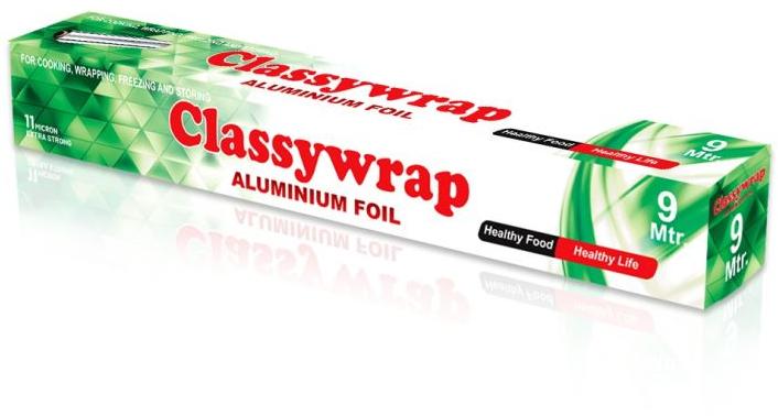 Silver Classywrap 9 Meter Aluminium Foil, for Packing Food, Packaging Type : Paper Box