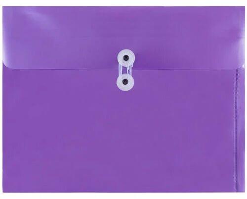 Plastic Envelope Folder, Color : Purple