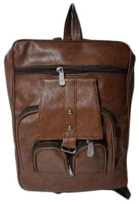 Plain PU College Bag, Color : Brown