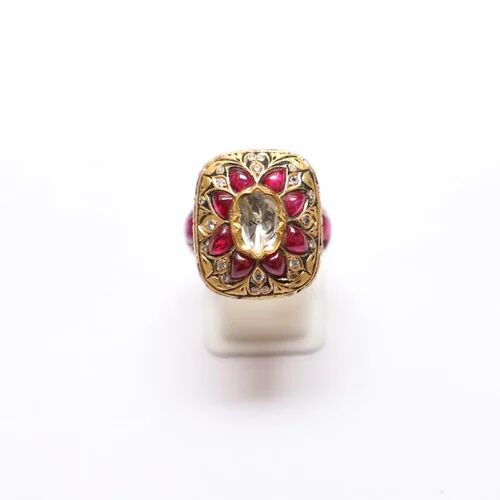 Ruby Diamond Ring, Gender : Unisex