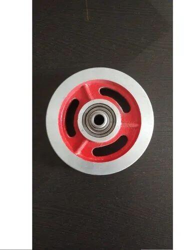 Cast Iron Gym Pulley Wheel, Color : Red, White
