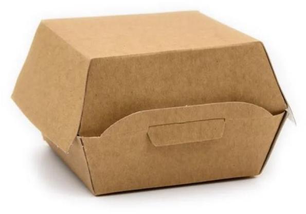 Corrugated Paper 20-80g Disposable Burger Box, Size : Customizable