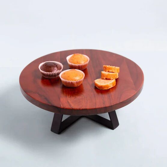 Wooden Cake Stand, Size : 12 Inches