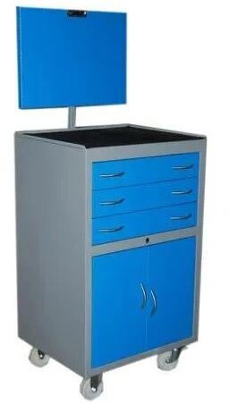 Mild Steel CNC Tool Cabinet, Color : Blue, Grey