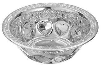 RK Coated Plain SS201 Fancy Bowl (heart), for Kitchen Use
