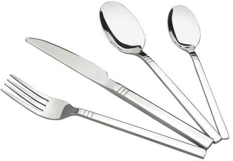 RK Stainless Steel SS201 Coated Silverline Cutlery, for Kitchen Use, Pattern : Plain, Printed