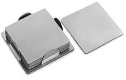 Stainless Steel Coaster And Napkin Holder