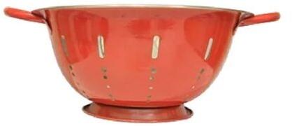 Stainless Steel Colored Deep Colander, for Kitchen Use