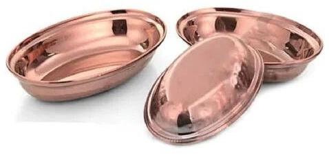 Stainless Steel Copper Plated Multi Purpose Platter Set