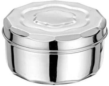 RK Coated Plain SS201 Stainless Steel Crystal Dabba, for Kitchen Use